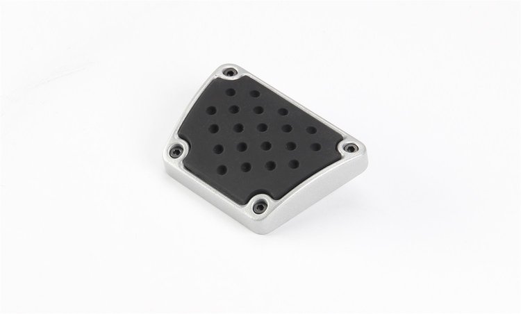 MCP-P5 Brake and Clutch Pedal Pad Set, Billet Aluminum, Brake, Clutch, Gray