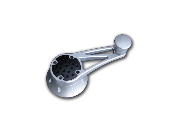 PT-204 Vent Window Crank Handle, Cast Aluminum, Gray Truss Style, 1949 And Later GM And Ford, Sold As Pair