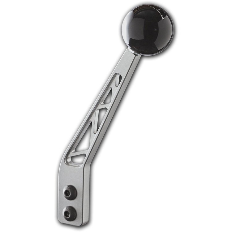 SH-202-8 Shifter Lever, Manual, 8 in., Hurst, Tremec, TKO-500, TKO-600, T-56, w/2 Bolt Flange, Gray Powder