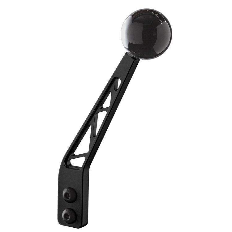 SH-205-8 Shifter Lever, Manual, 8 in., Hurst, Tremec, TKO-500, TKO-600, T-56, Black Anodized, Truss Shifter