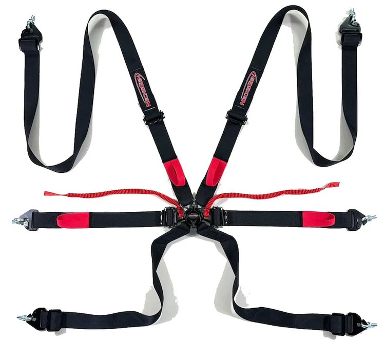NG431 Racing Harness 6-Point with Integrated Camlock Adjuster  2 in. Webbing  [SFI 16.1]