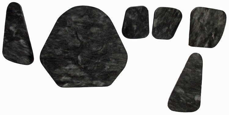 1968-70 E BODY HOOD INSULATION 6PCS