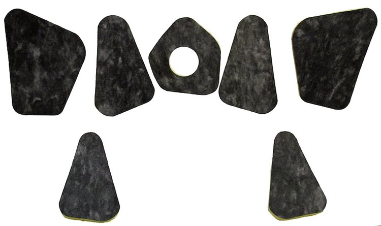 1968-72 BUICK SKYLARK HOOD INSULATION 7PCS