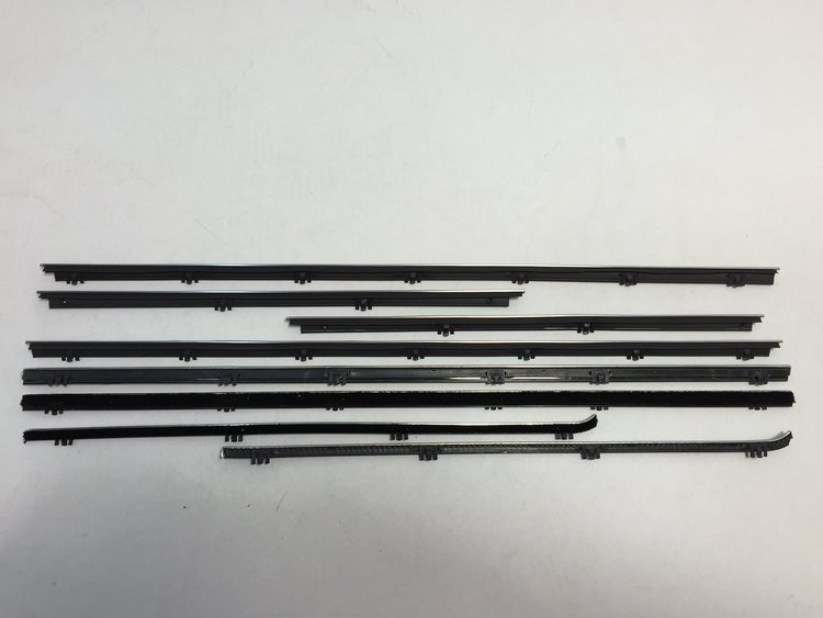 1965 BUICK SKYLARK 2 DOOR SEDAN AUTHENTIC FELTKIT CHROME TRIM 8 PC