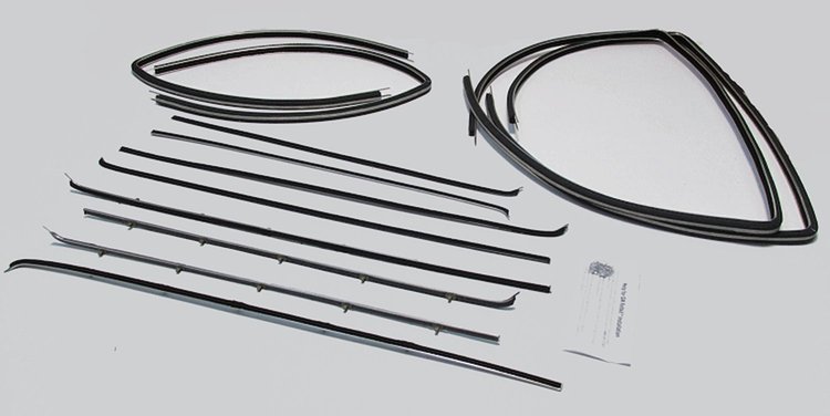1955-57 2 DOOR WAGON EXCEPT BELAIR DELUXE WING WINDOW DELETE WEATHERSTRIP KIT