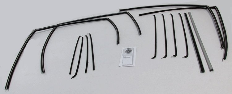 1955-57 4 DOOR WAGON BELAIR WINDOW WEATHERSTRIP KIT DELUXE