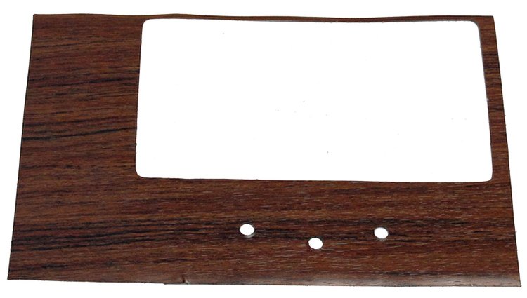 1968 CAMARO SHIFT PLATE WOODGRAIN 4-SPEED GUNSTOCK WALNUT