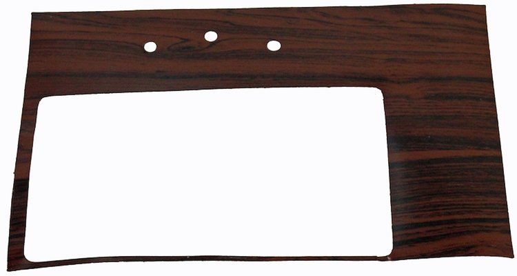1969 CAMARO 4 SPEED SHIFT PLATE WOODGRAIN ROSEWOOD