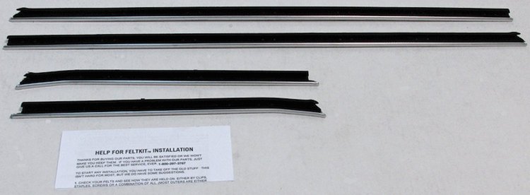 1967 CAMARO COUPE OUTERS ONLY REPLACEMENT FELT KIT
