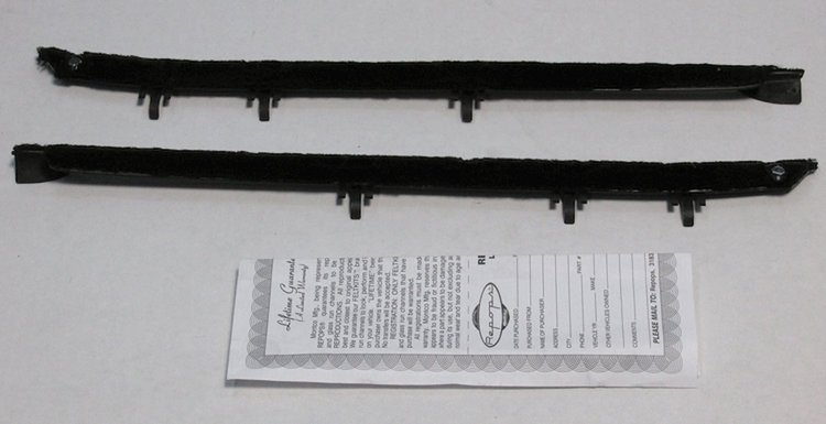 CA167A Authentic Felt Kit with Wing Tip Quarter Outers for 1968-1969 Chevy Camaro Coupe