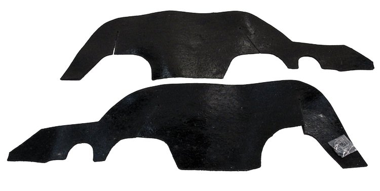 1967 CHEVELLE A-ARM DUST SHIELD W STAPLES
