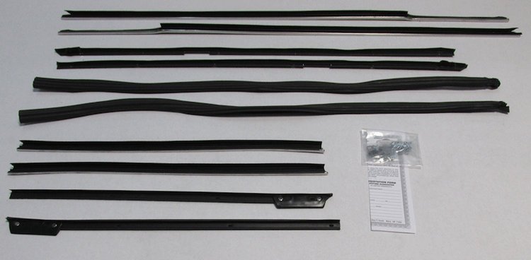 1966 SUPERKIT IMPALA CONVERTIBLE AUTHENTIC FELTKIT / GLASS RUN SET