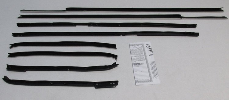 1966 SUPERKIT CAPRICE CUSTOM HARDTOP AUTHENTIC FELTKIT / GLASS RUN SET