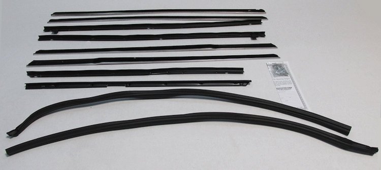 EARLY 1965 SUPERKIT- IMPALA 4 DOOR HARDTOP AUTHENTIC FELTKIT AND GLASS RUN