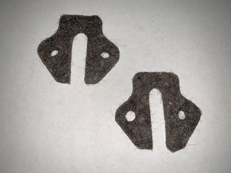 1937-55 PARK BRAKE CABLE BACKING FELT SEALS