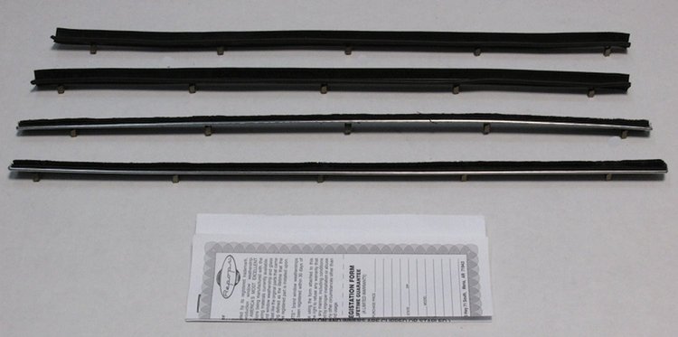 1966-70 FALCON 4 DR SEDAN STATION WAGON FELTKIT FRONT DOORS ONLY