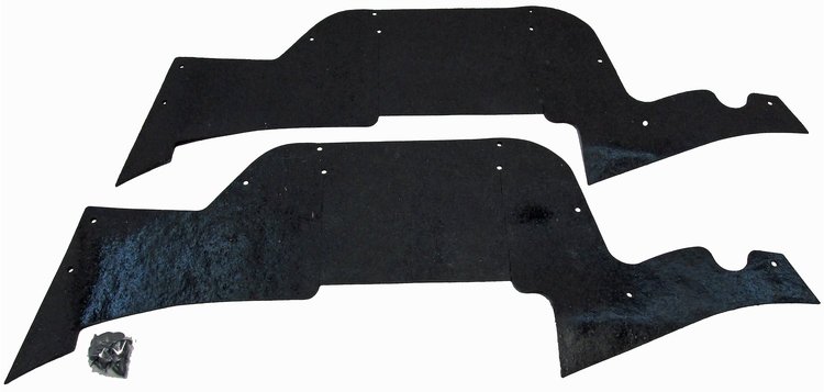 FA124 Front Fender Dust & Splash Shields for 1972-1979 Ford Fairlane, Ranchero