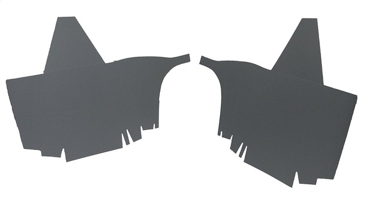 1965 GALAXIE 500XL GRAY TRUNK SIDE BOARDS 2 PCS