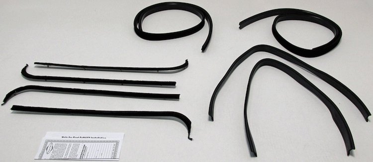 1967-70 FORD PICKUP TRUCK SUPER KIT INCLUDES FELTKIT DIVISION BARS / UPPER CHANNELS