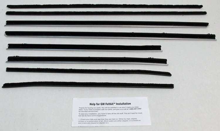 1966-67 GTO-LEMANS 2 DR SEDAN REPLACEMENT FELTKIT