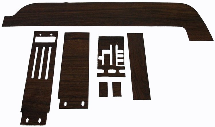 68 DASH WOODGRAIN W/O INSTRUMENT CLUSTER W AIR