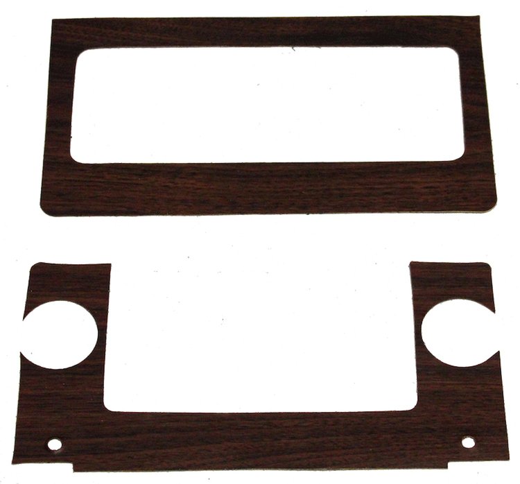 69 MUSTANG RADIO AND HEATER CONTROL WOODGRAIN SET