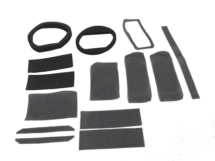 67-68 MUSTANG HEATER GASKET SET INCLUDES ILLUSTRATIONS W/O AC