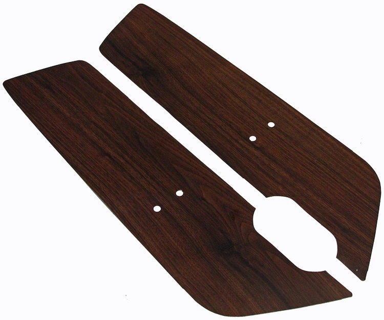 69-70 MUSTANG DOOR PANEL INSERT WALNUT WOODGRAIN 1 PAIR