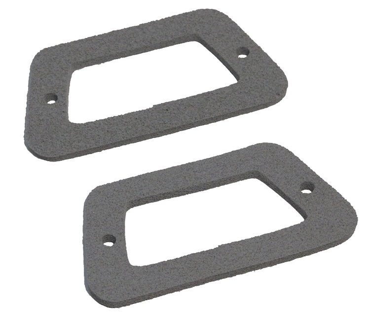 68 FRONT MARKER LAMP LENS GASKET PAIR