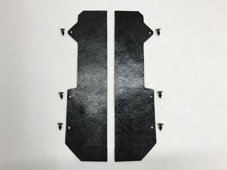 1983-93 MUSTANG FOXBODY RADIATOR SIDE AIR DEFLECTOR 2 PC