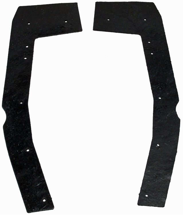 67-69 BARRACUDA FENDER DUST SHIELDS
