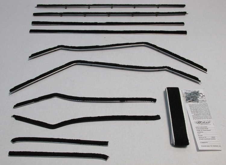 1958 SUPERCHIEF 2 DOOR HARDTOP SPORT COUPE AUTHENTIC FELTKIT 8 PCS