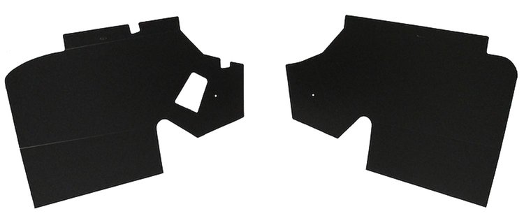 1969-70 RIVIERA BLACK TRUNK BOARDS 2 PCS