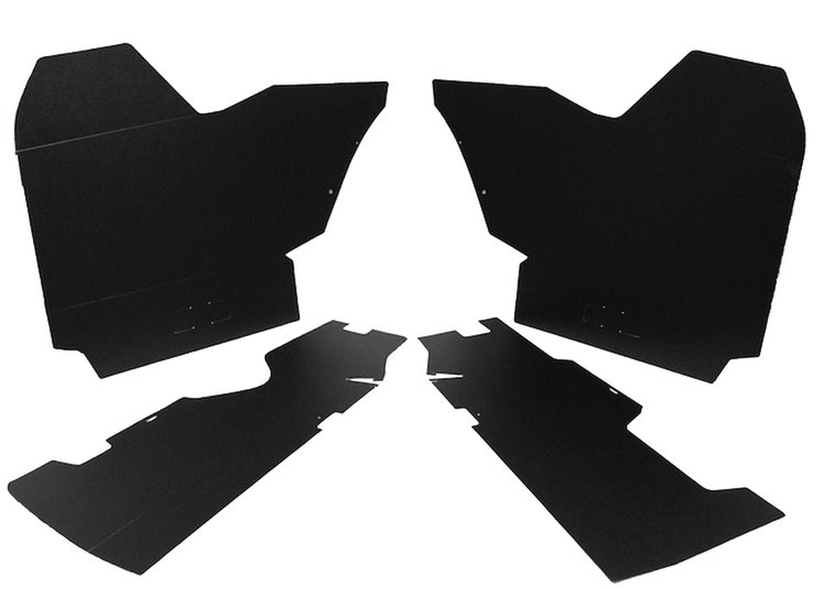 1971-72 RIVIERA BLACK TRUNK BOARDS 4 PCS