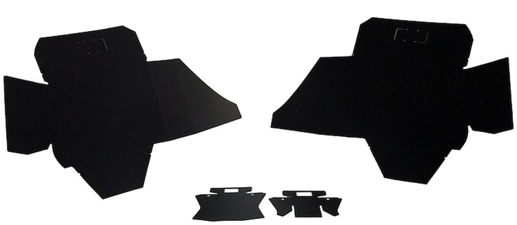 1973 RIVIERA BLACK TRUNK BOARDS 4 PCS