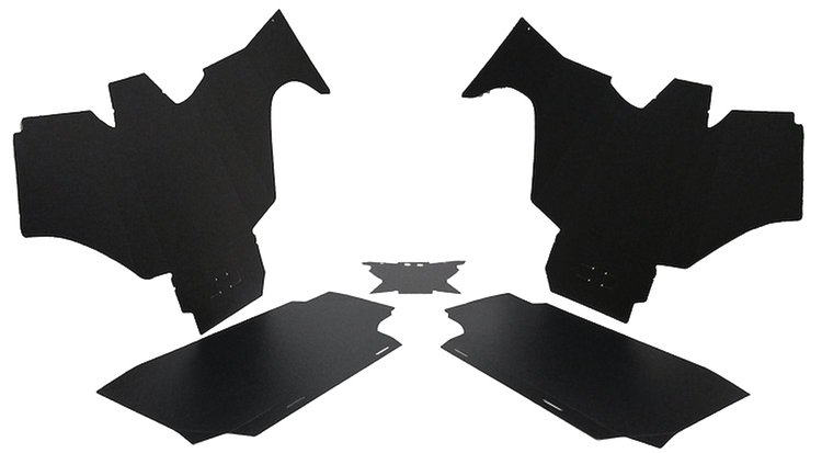 1974-76 RIVIERA BLACK TRUNK BOARDS 4 PCS