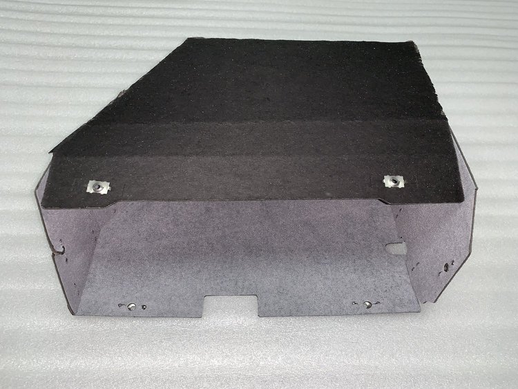 1956 BUICK RIVIERA SPECIAL GRAY FLOCK GLOVEBOX