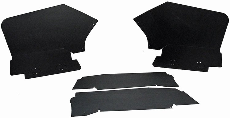1974-76 DELUXE TORINO BLACK TRUNK BOARDS 4 PCS
