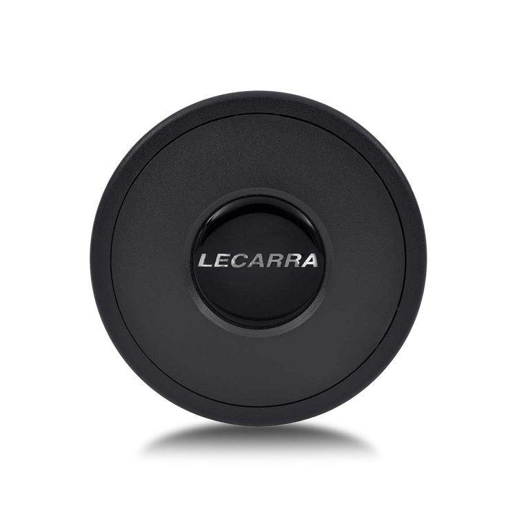3101 Horn Button, Fits w/MK4/9 Wheel Steering, Plastic, Single Contact, w/Logo, Black