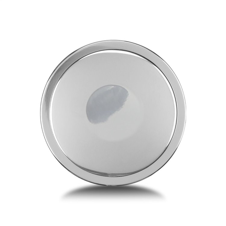 3307 Horn Button, Fits w/MK4/9 Wheel Steering, Aluminum Covered, Double Contact, Smooth, Polished