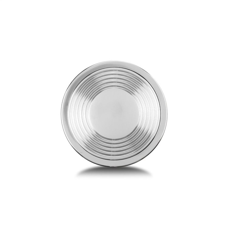 3722 Horn Button, Fits w/MK4/9 Wheel Steering, Billet Aluminum, Single Contact, Groovy, Polished