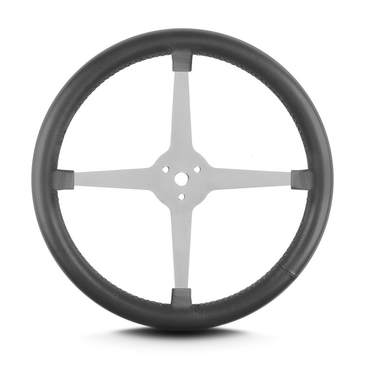 40406 Lake Steering Wheel, Dark Grey, Polished 4 Spokes