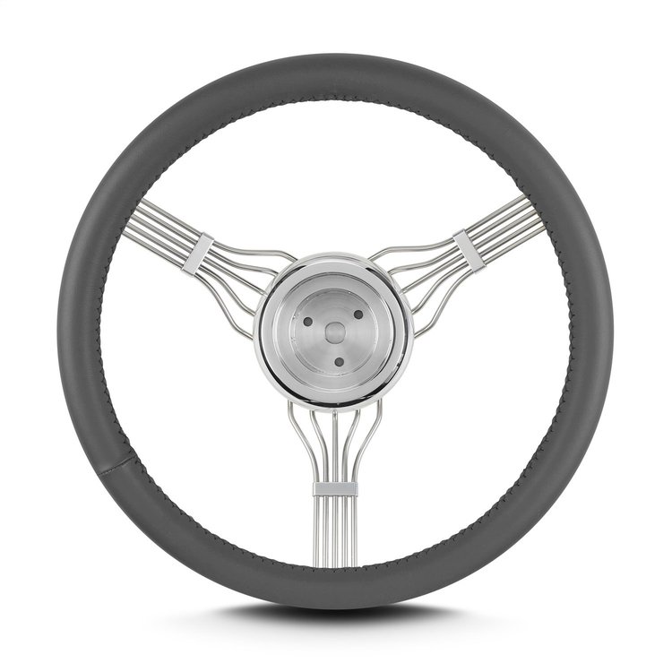 55606 Banjo Steering Wheel, Fits w/3-Bolt Hub, Dark Grey