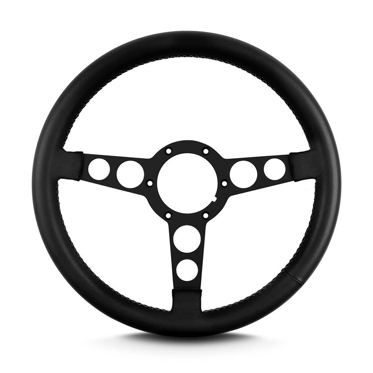 61401 Trans Am Steering Wheel, Black, Black Anodized