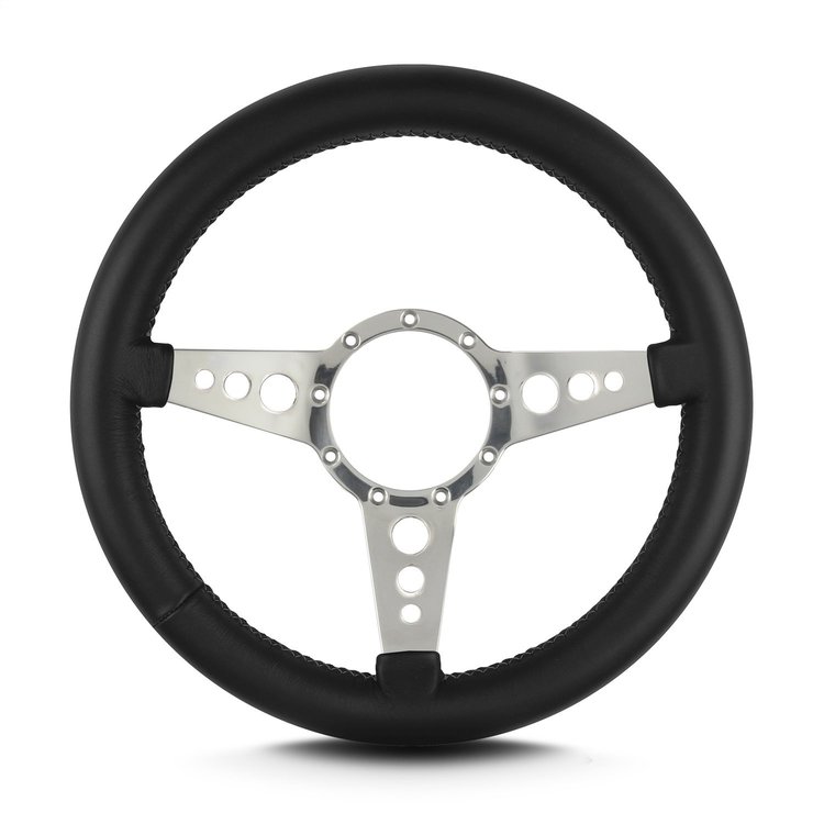 82401 Mark 4 GT Steering Wheel, Black, Polished Spokes, 14 in. Thick Grip