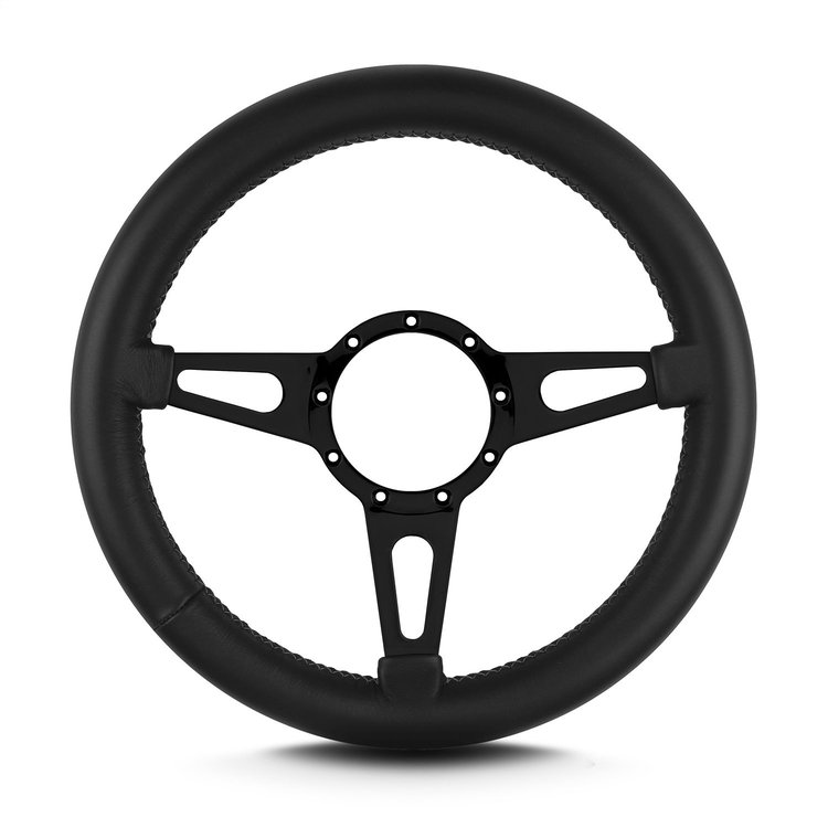 85501 Mark 4 Supreme Steering Wheel, Black, Black Spokes, 14 in. Thick Grip