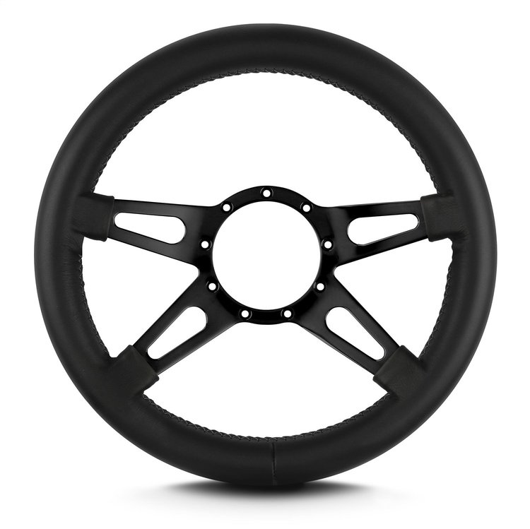 95501 Mark 9 Supreme Steering Wheel, Black, Black Spokes, 14 in. Thick Grip