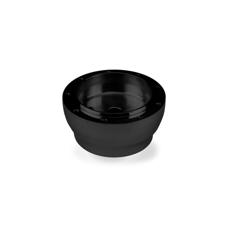 B-10002 Steering Wheel Hub Adapter, Fits w/Boat w/3/4 in. Tapered Shaft, 9-Bolt, Black Billet Aluminum