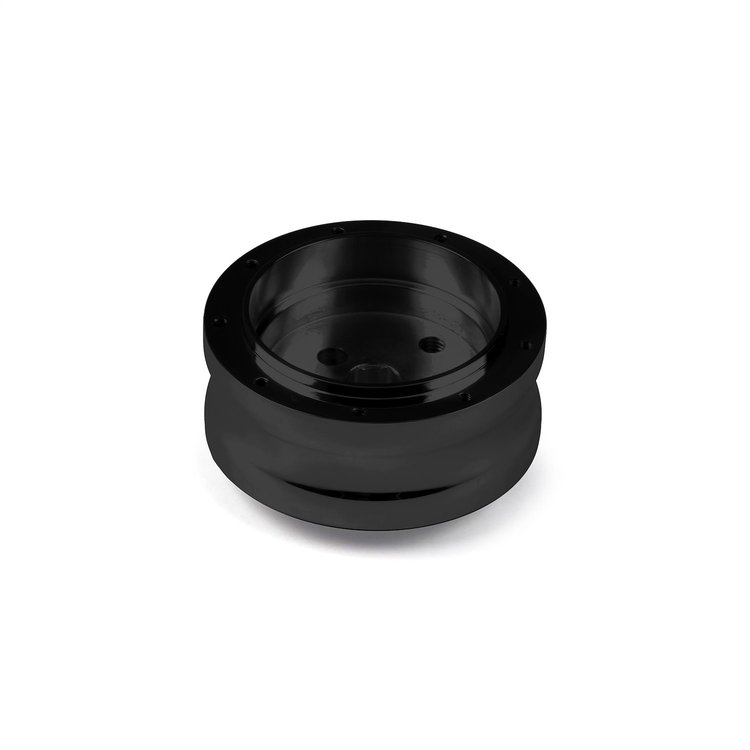 B-12408 Steering Wheel Hub Adapter, Fits w/84-89 Ford w/o Airbag, 9-Bolt, Black Billet Aluminum