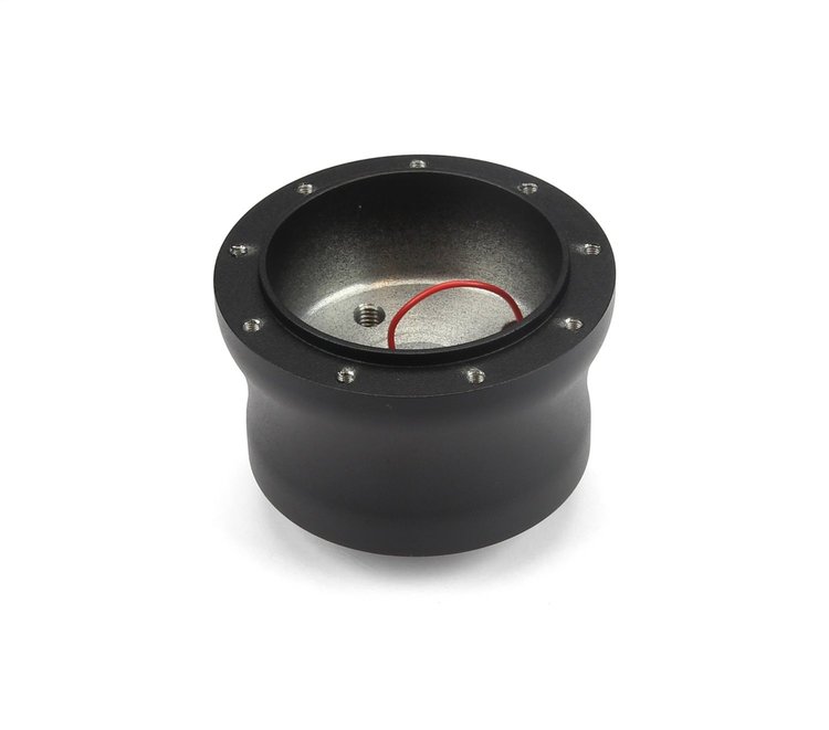 B-15502 Steering Wheel Hub Adapter, Fits w/85-Up Mazda w/o Airbag/80-90 RX, 9-Bolt, Black Billet Aluminum